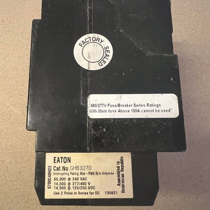 Eaton GHB3070 - 70 Amp Bolt-On Circuit Breaker