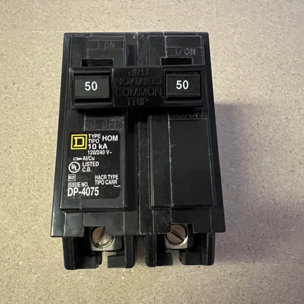 Square D HOM250 - 50 Amp Homeline Circuit Breaker - Lot of 5