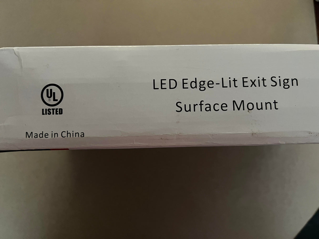 Rotatable LED Edge-Lit Green EXIT Sign