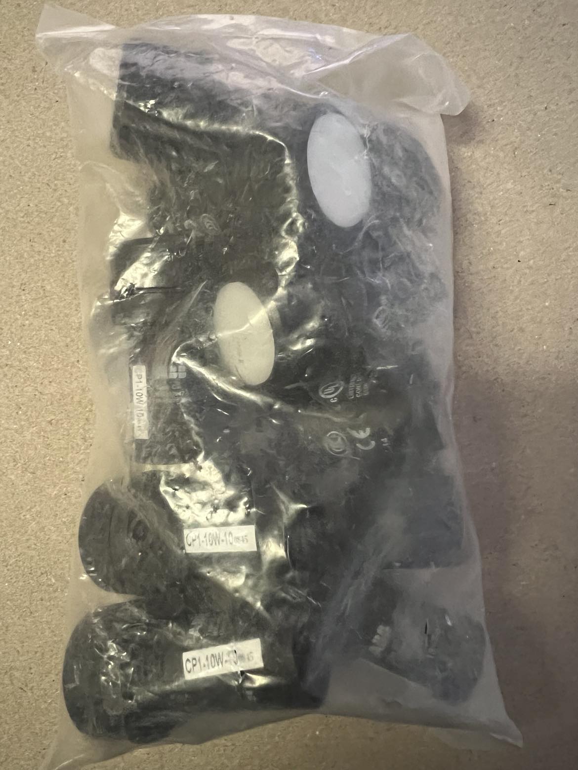 ABB 1SFA619100R1015 - Bag of 10 White Pushbuttons