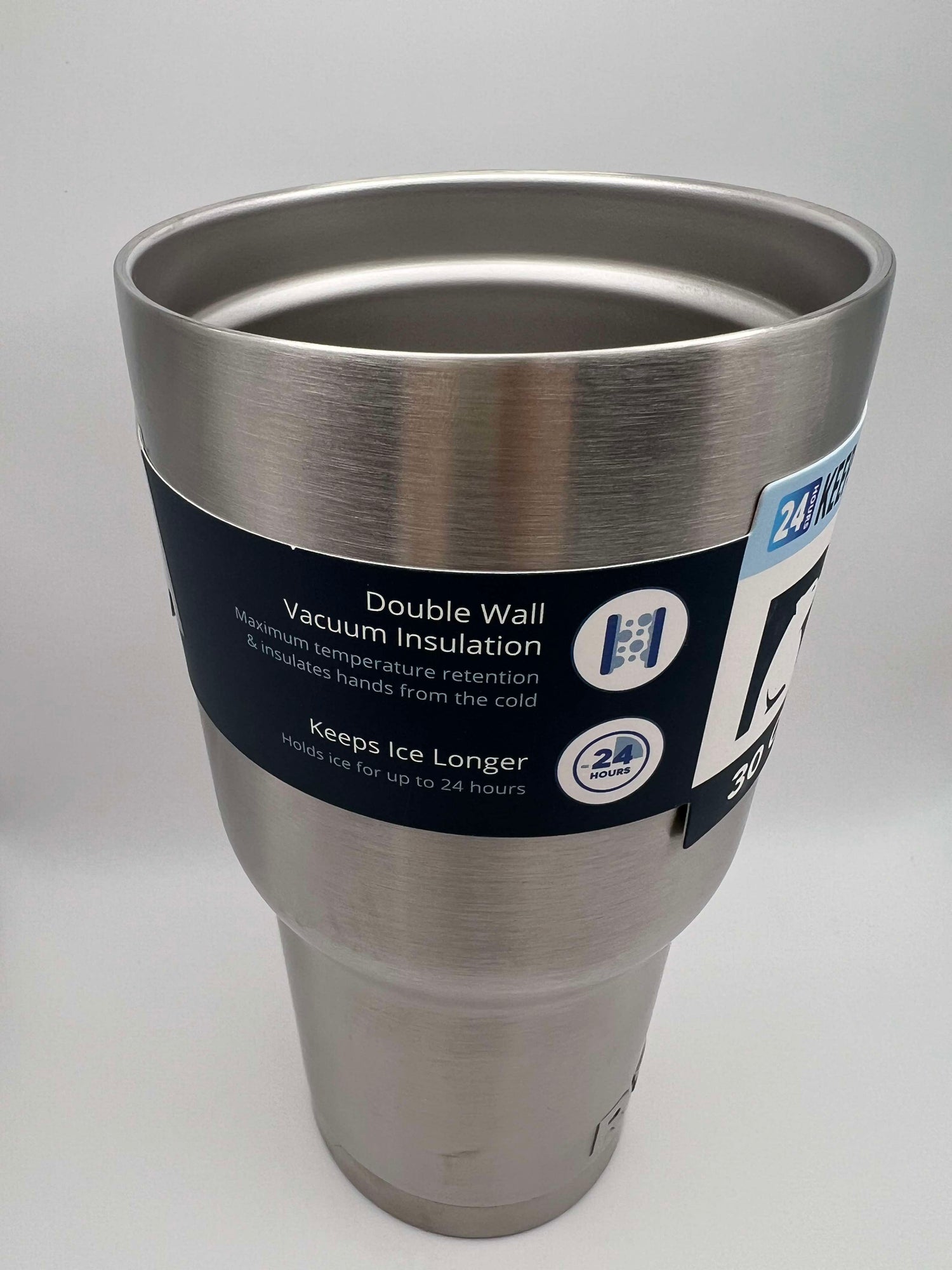 RTIC 30 oz. Silver Tumbler with Lid