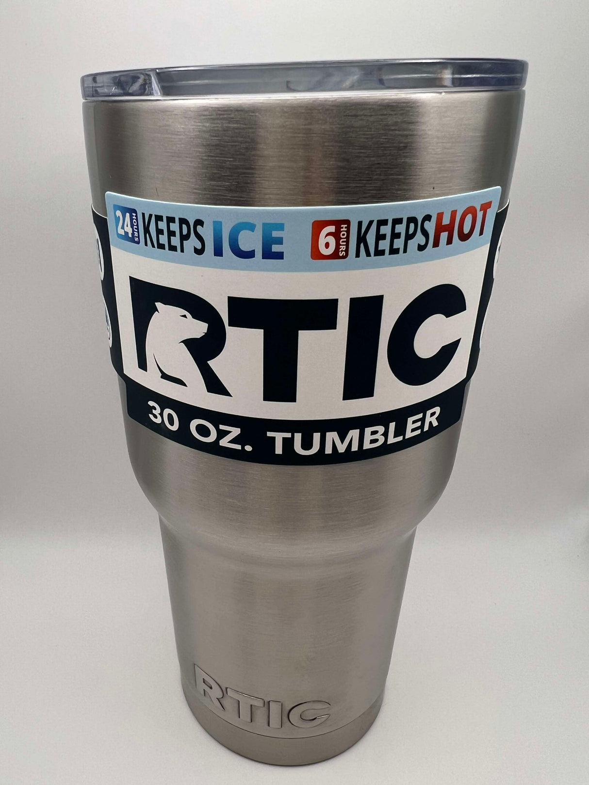 RTIC 30 oz. Silver Tumbler with Lid