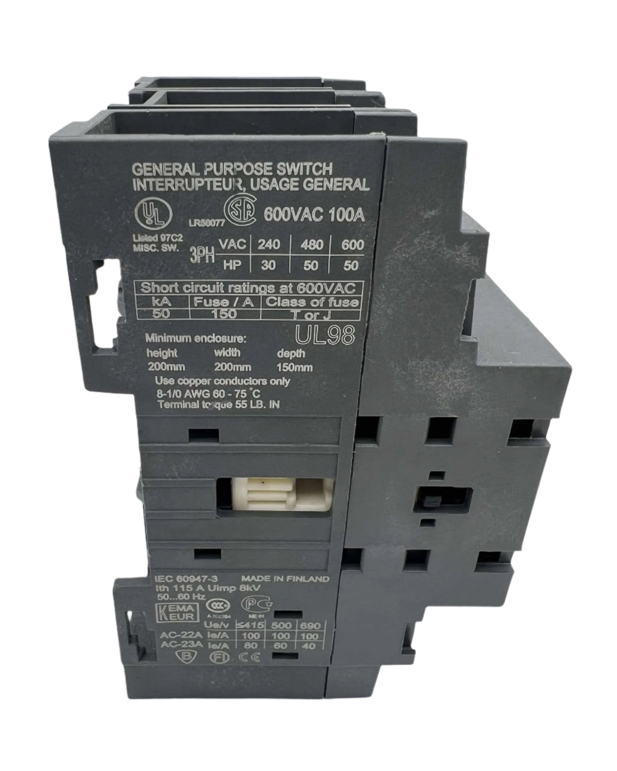 ABB OT100E3 Disconnect Switch