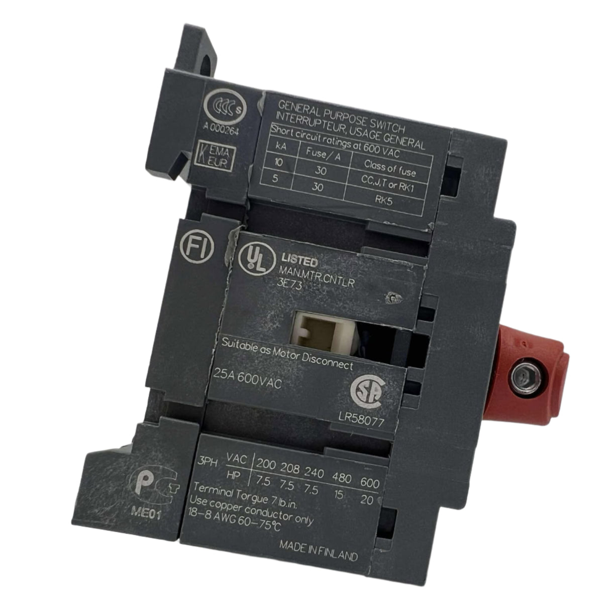 ABB OT25E3 Disconnect Switch