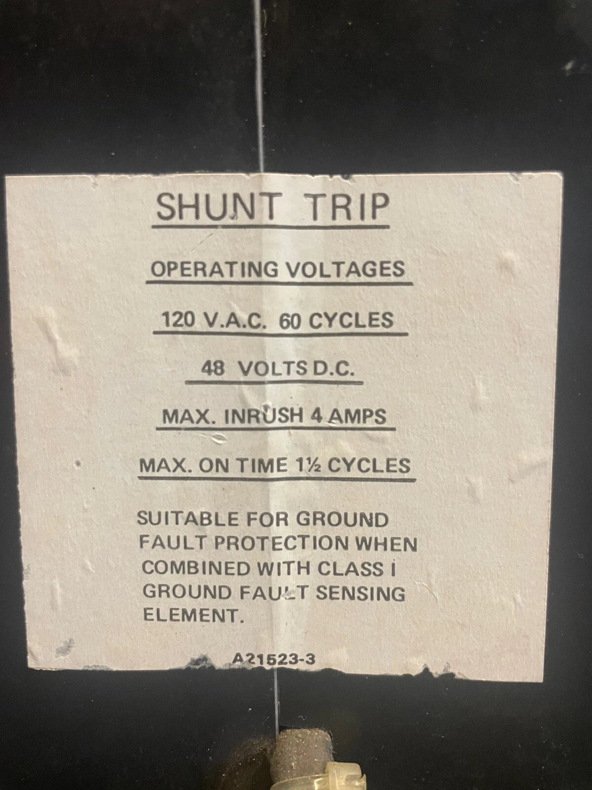 American FPE 2,000 Amp Circuit Breaker with Handle Extension