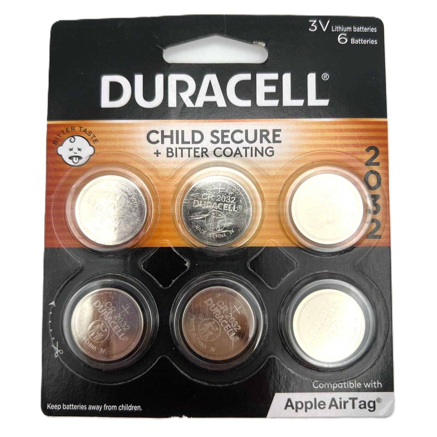 Duracell 2032 3V Battery 6 Pack