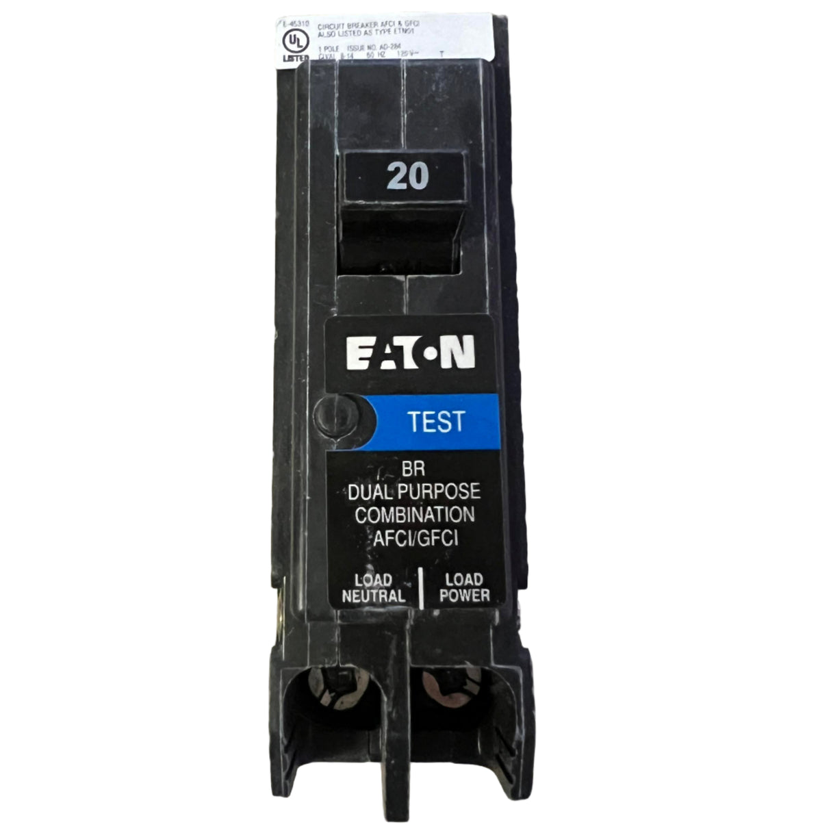Eaton 20 Amp, 1 Pole Dual Function Circuit Breaker