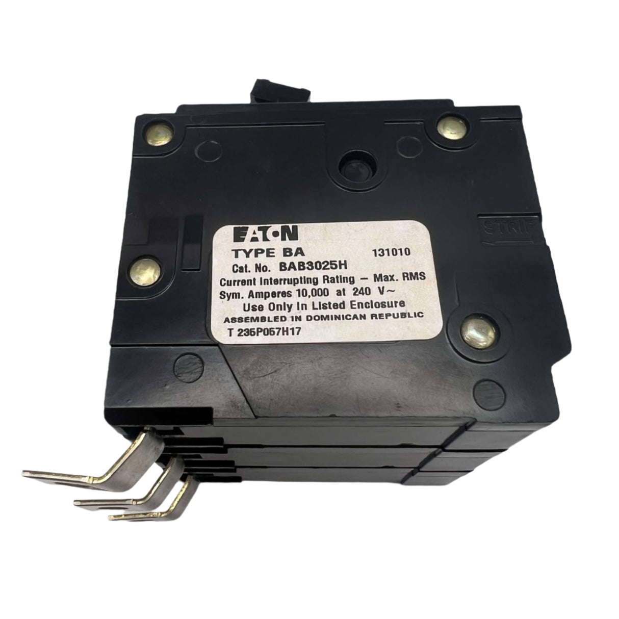 Eaton BAB 25 Amp, 3 Pole Bolt-On Circuit Breaker