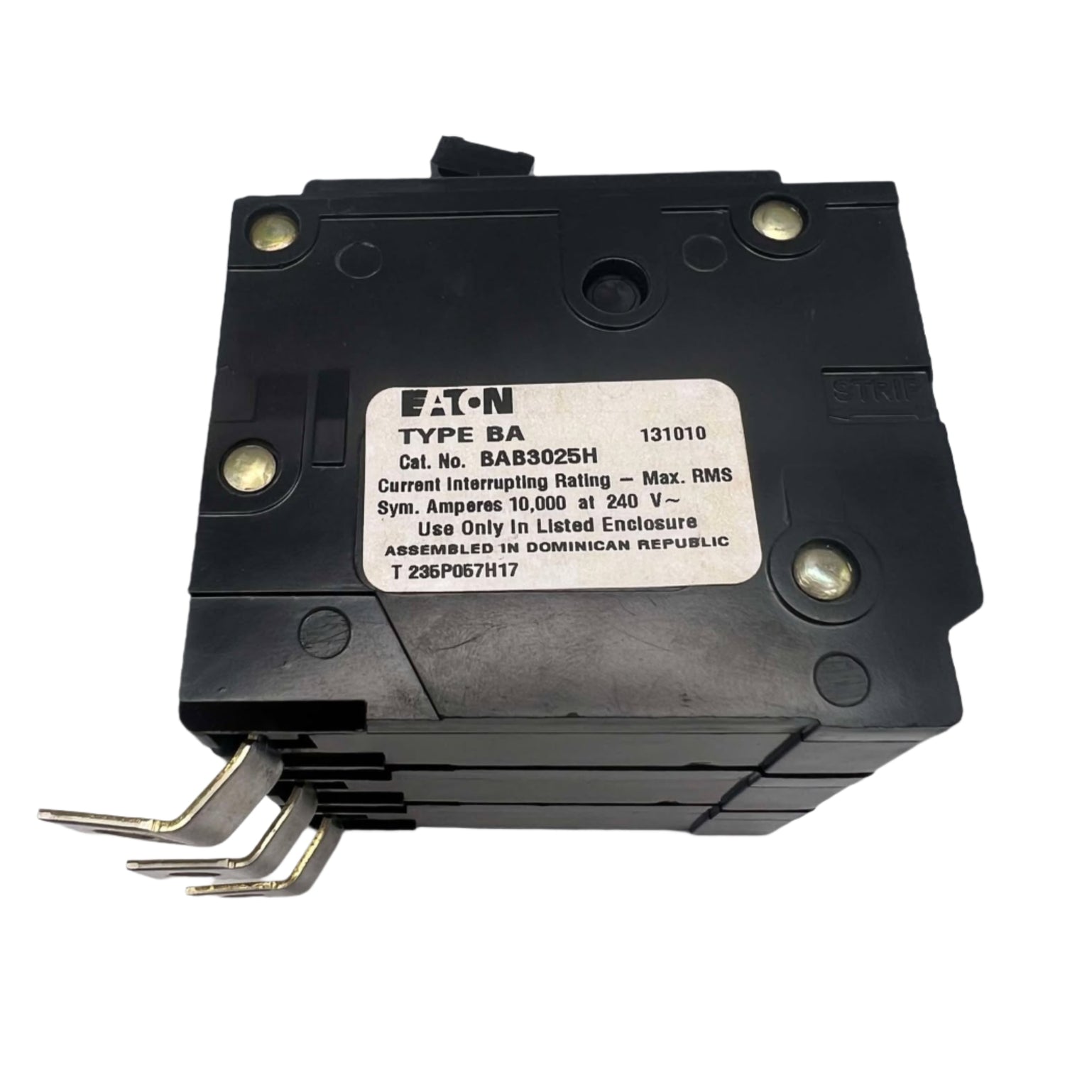 Eaton BAB 25 Amp, 3 Pole Bolt-On Circuit Breaker