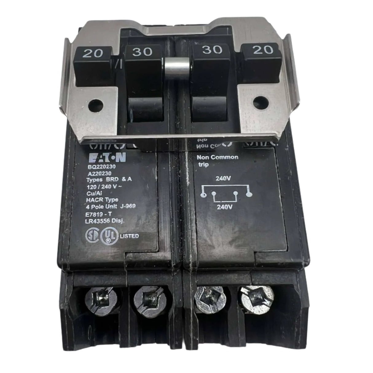 Eaton BQ 20 & 30 Amp Quadplex Circuit Breaker