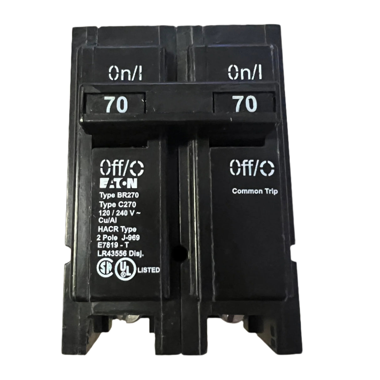 Eaton BR 2 Pole, 70 Amp Circuit Breaker