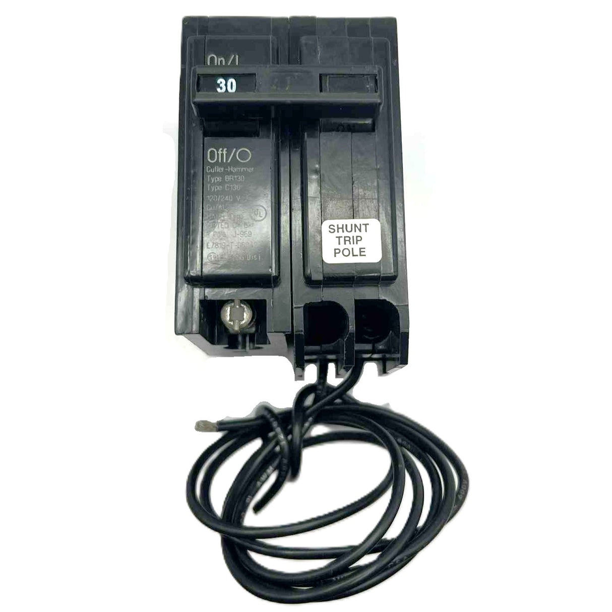 Eaton BR 1 Pole, 30 Amp Circuit Breaker with Shunt Trip