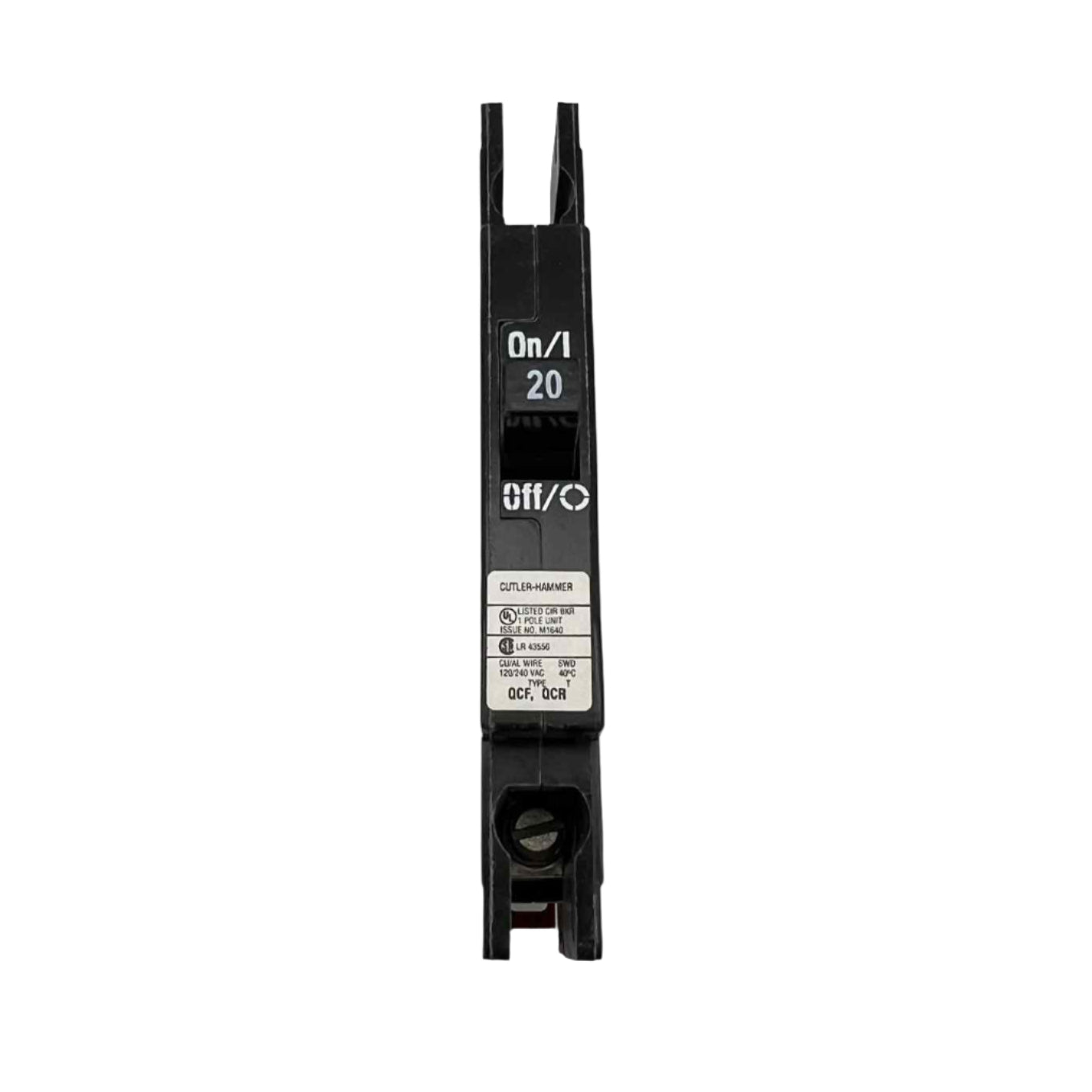 Eaton QCR 20 Amp, 1 Pole Quicklag Industrial Circuit Breaker