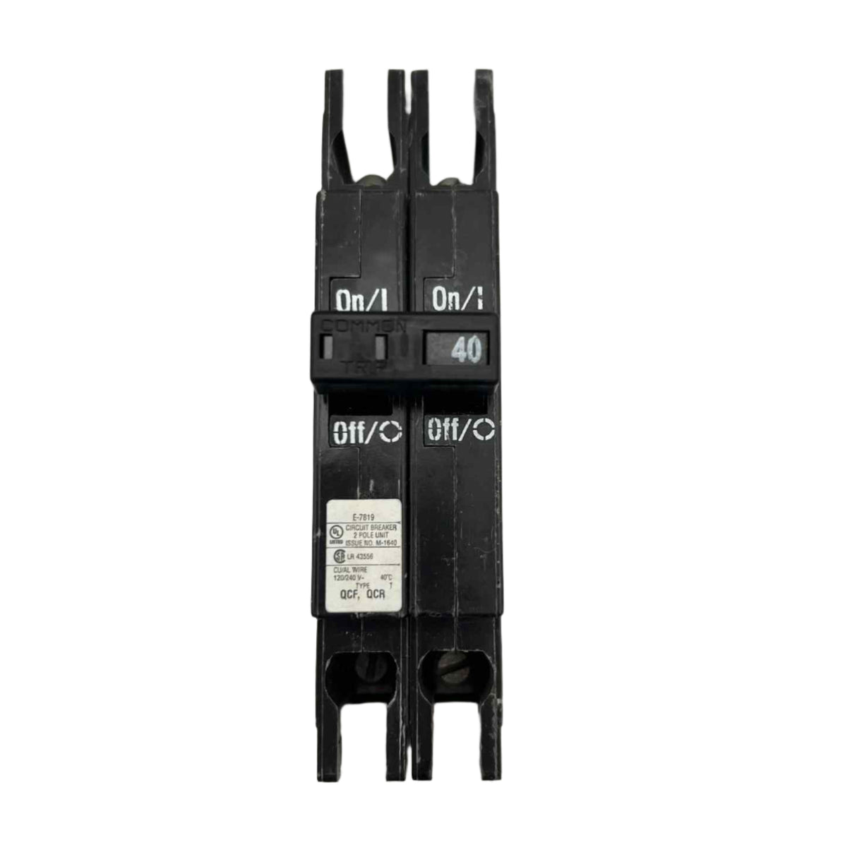 Eaton QCR 40 Amp, 2 Pole Quicklag Industrial Circuit Breaker