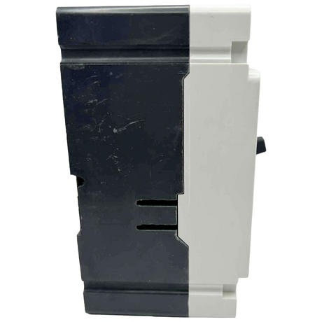 Black and white plastic component on a white background