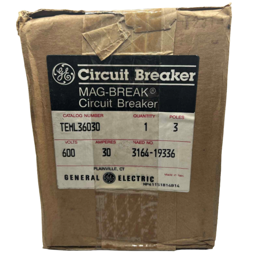 GE TEML 3 Pole, 30 Amp MAG-BREAK Circuit Breaker