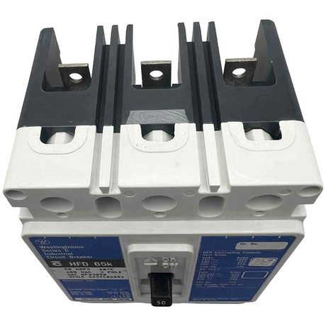 Electrical component with Westinghouse branding on a white background