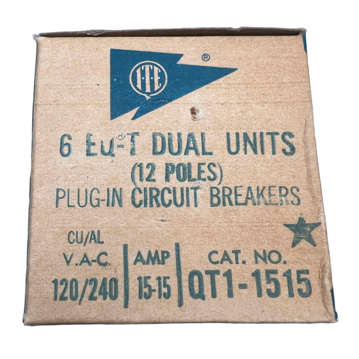ITE 15 Amp QT1 Tandem Circuit Breaker