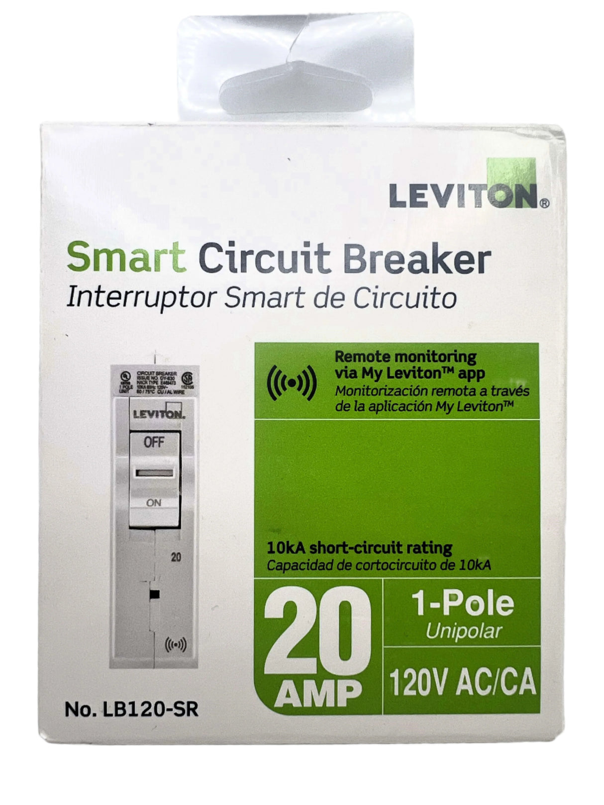 Leviton LB120-S - 20 Amp Smart Circuit Breaker