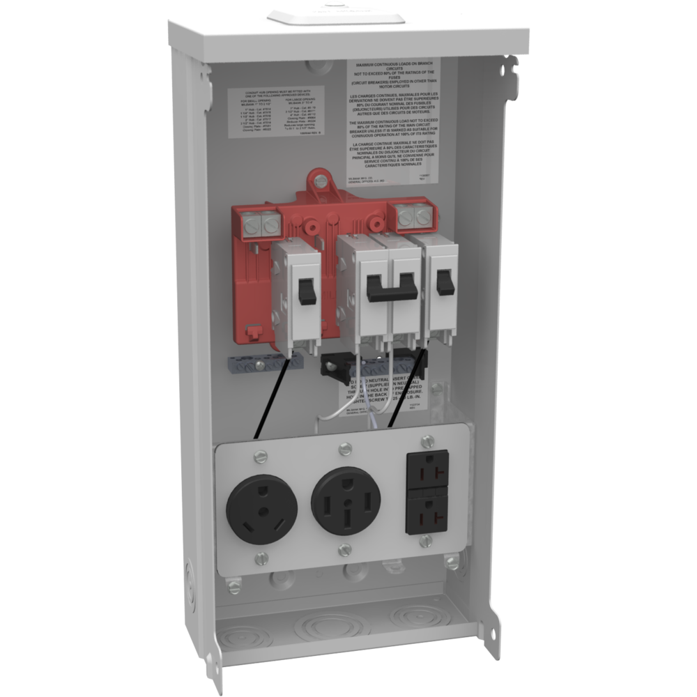 Milbank U5000-XL-75 - 20/30/50 Amp Unmetered Power Supply