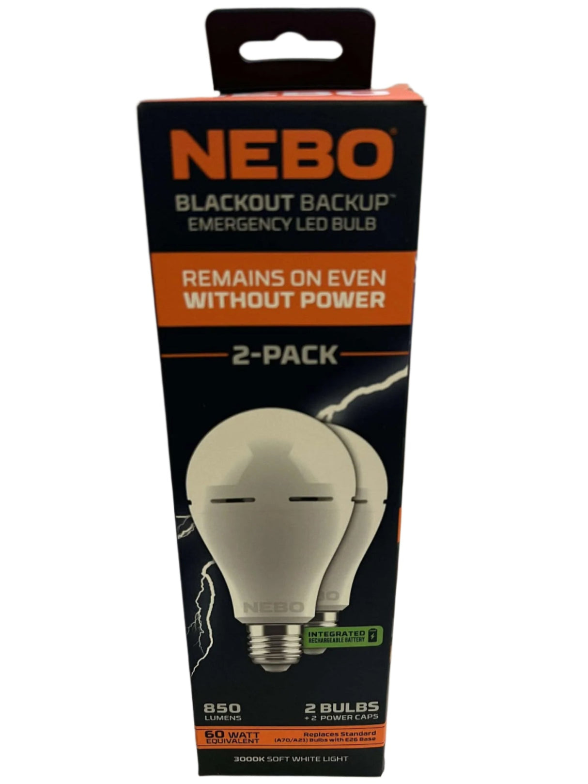 Nebo Blackout Backup Emergency Bulbs 2-Pack