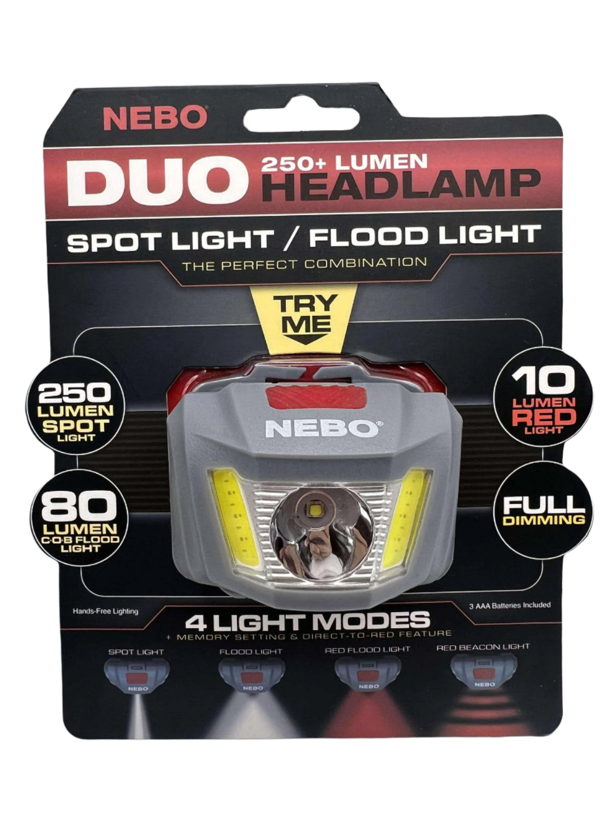 Nebo Duo 250 Lumen Headlamp