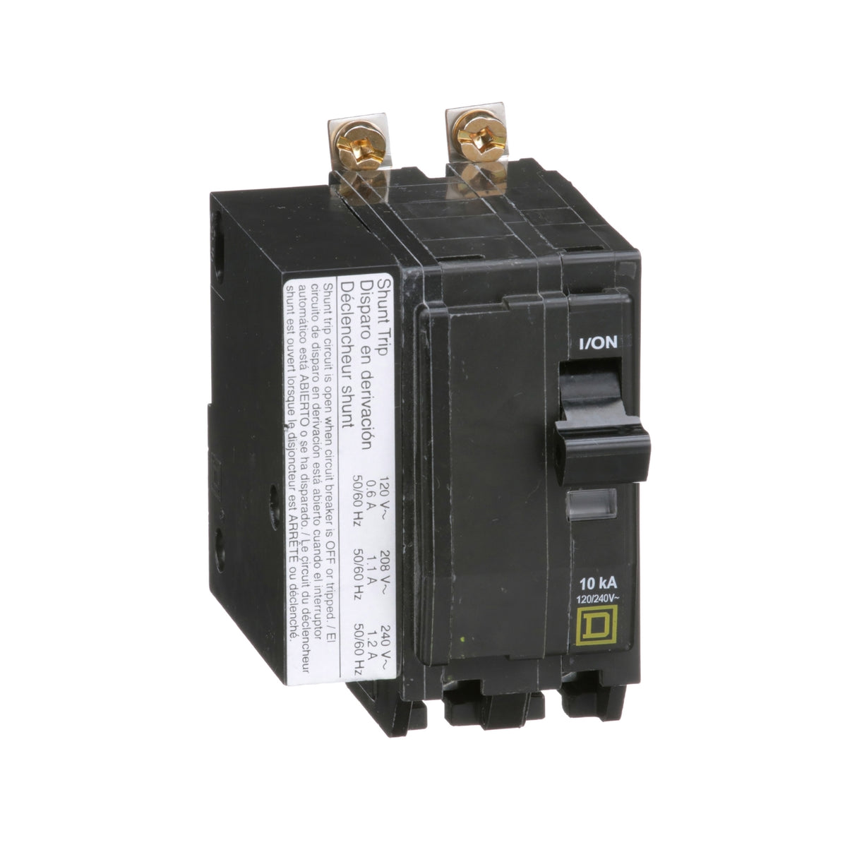 Square D QO 60 Amp, 2 Pole, Bolt-On Circuit Breaker With Shunt Trip