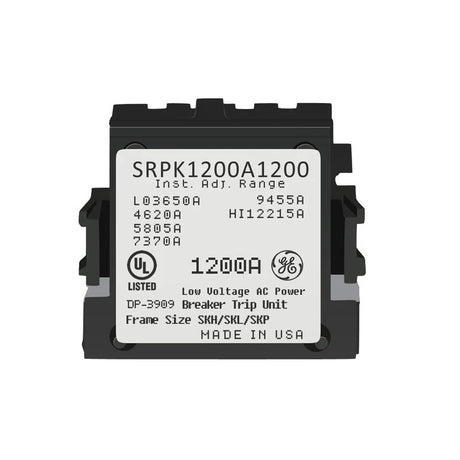 Electrical component with label on a white background