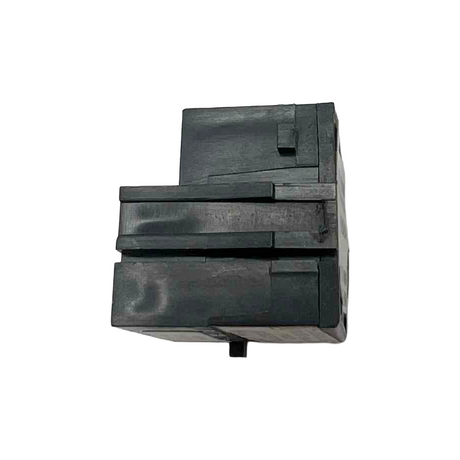 Electrical circuit breaker trip unit on a white background