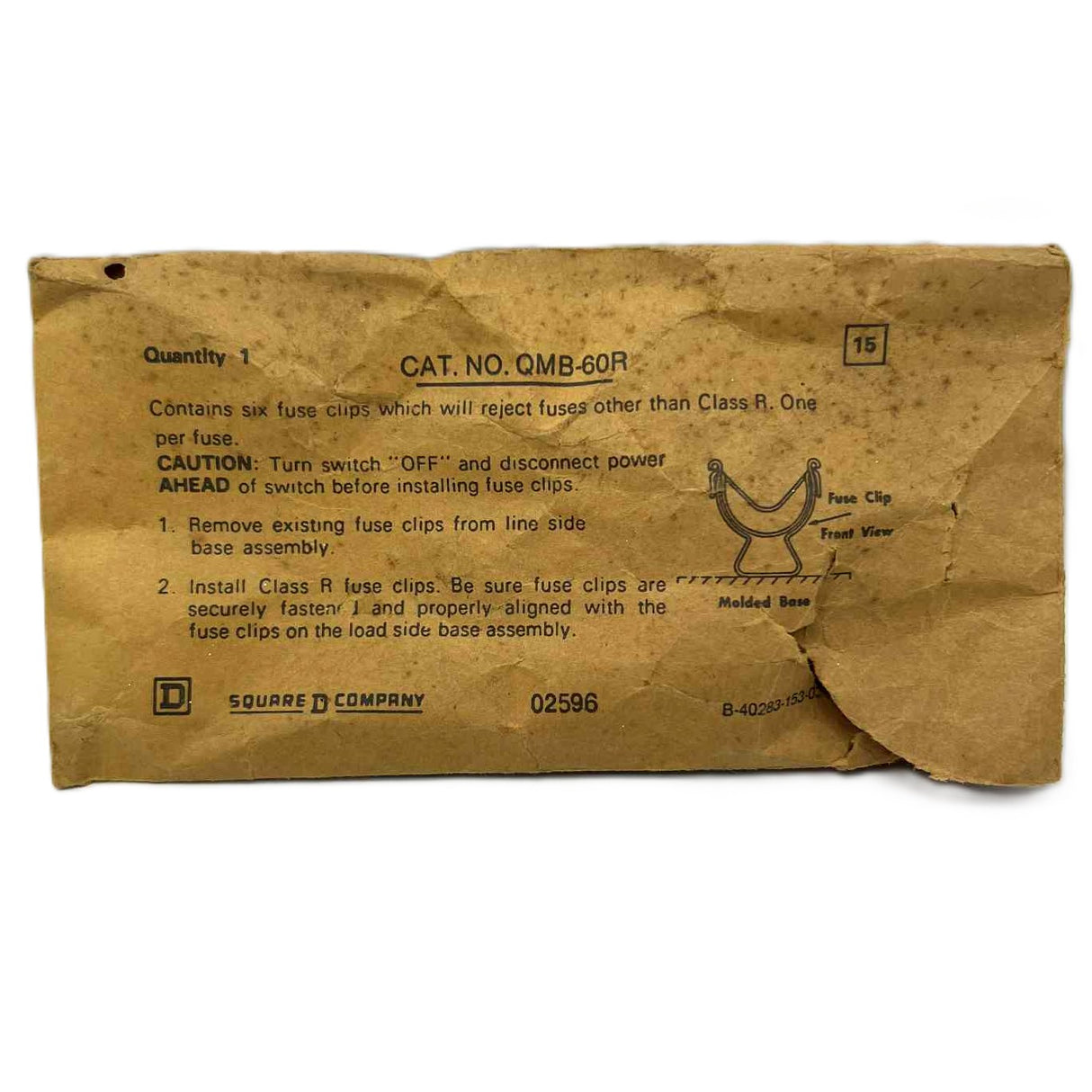 Schneider Electric QMB Class R 60 Amp Fuse Kit