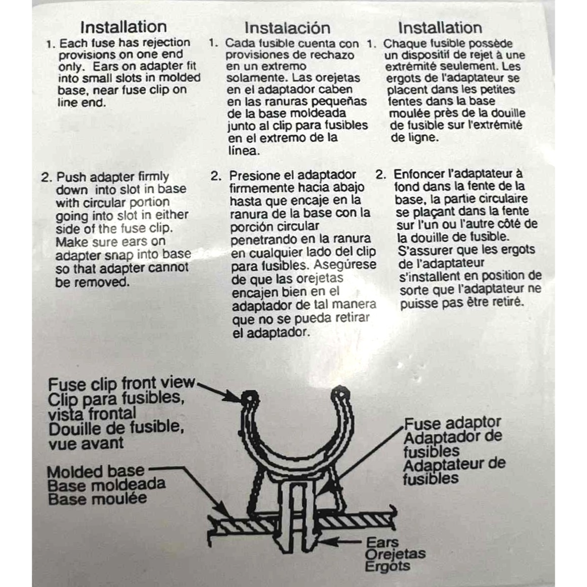 Schneider Electric RFK Type R, 30/60 Amp Fuse Rejection Kit
