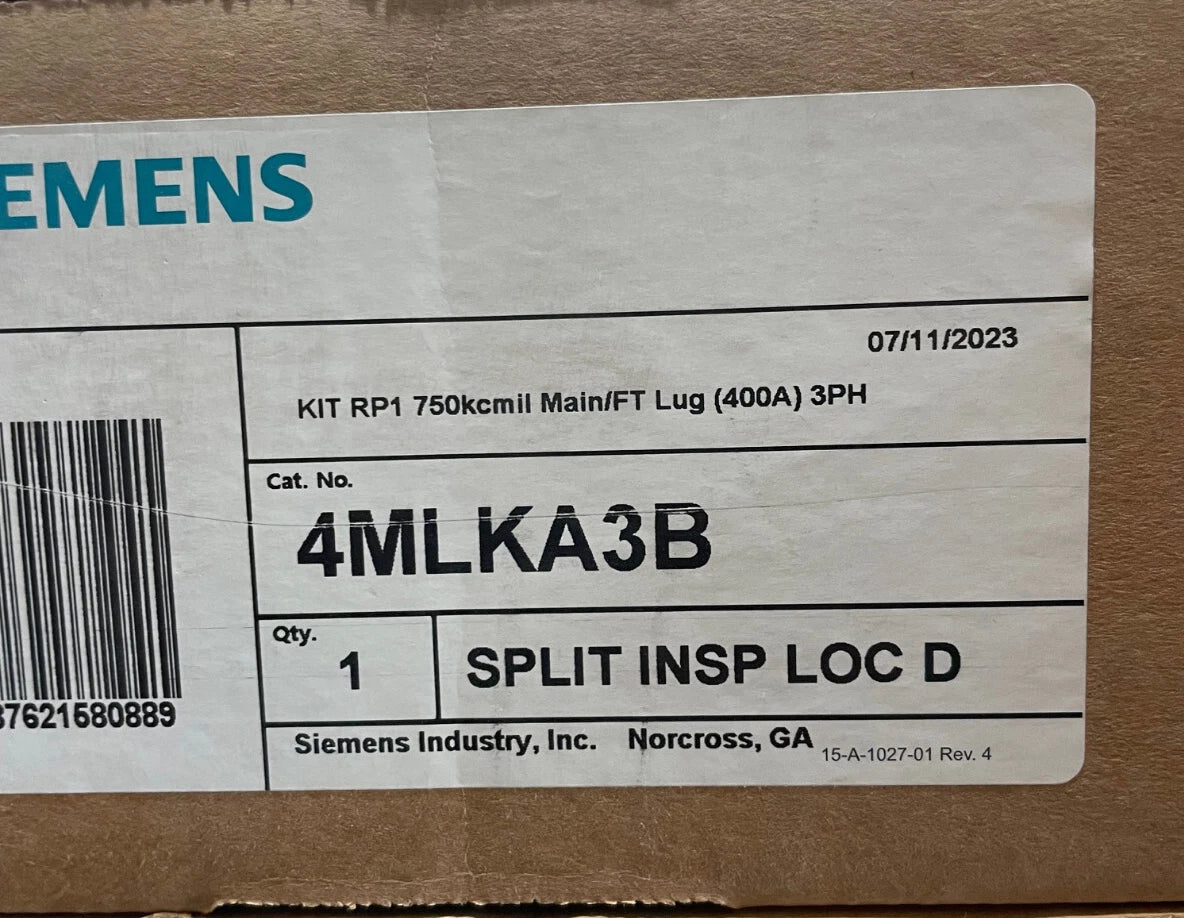 Siemens 400 Amp Lug Kit