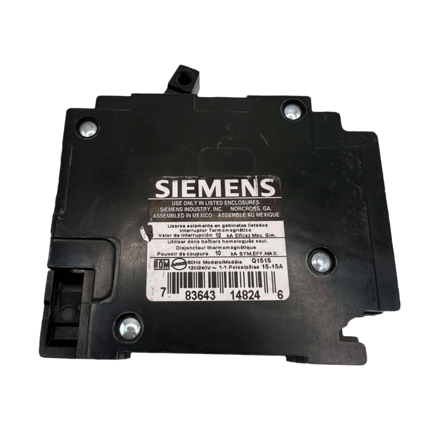 Siemens Type Q 15 Amp Tandem Circuit Breaker