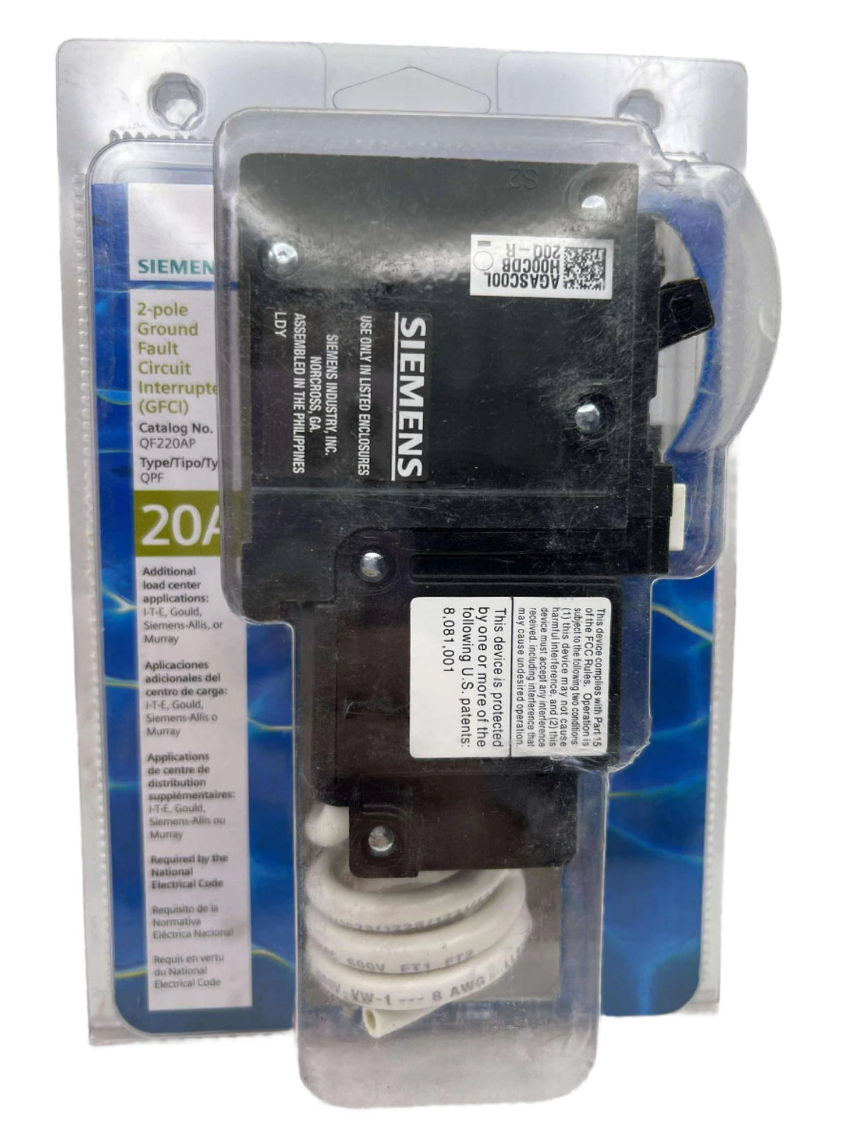 Siemens QF220A - 20 Amp Ground Fault Circuit Breaker