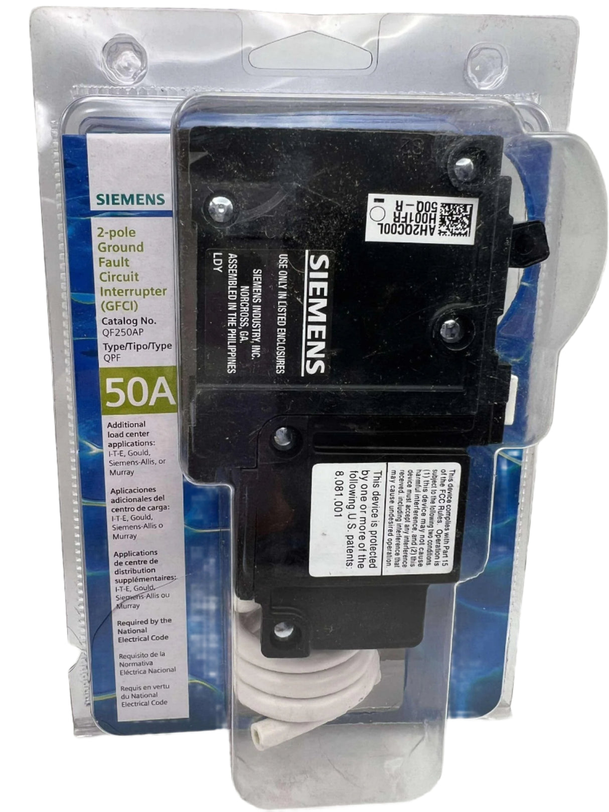 Siemens QF250A - 50 Amp Ground Fault Circuit Breaker