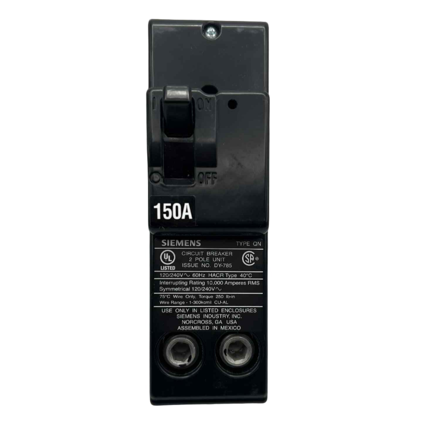 Siemens QN 150 Amp Circuit Breaker