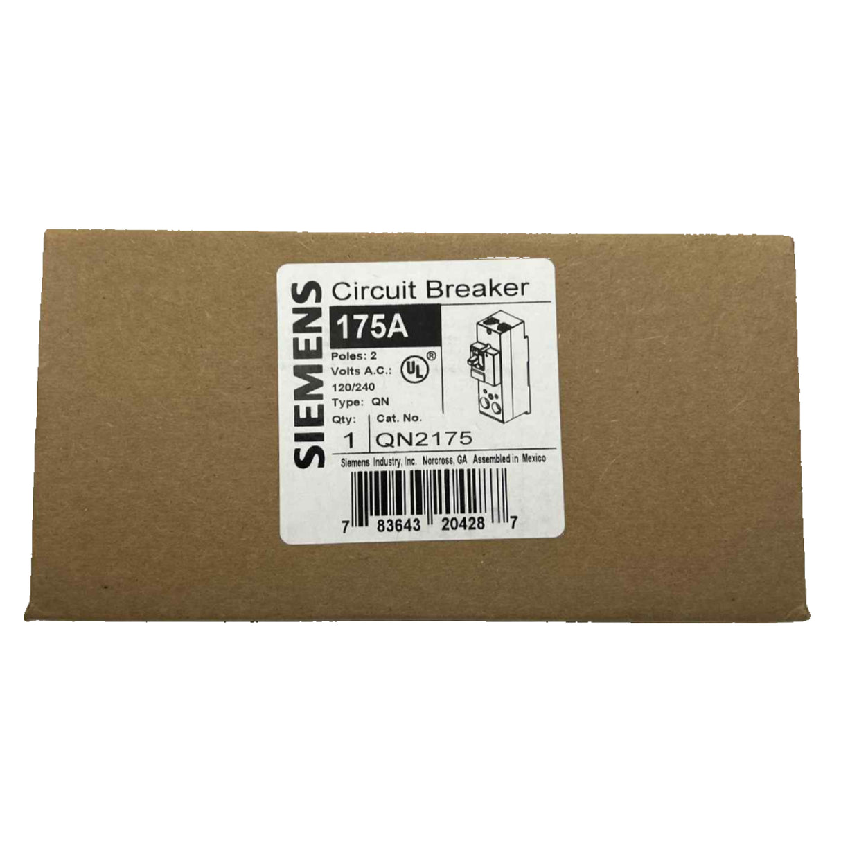 Siemens QN 175 Amp Circuit Breaker