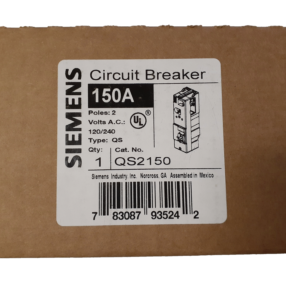 Siemens QS 2 Pole, 150 Amp Circuit Breaker