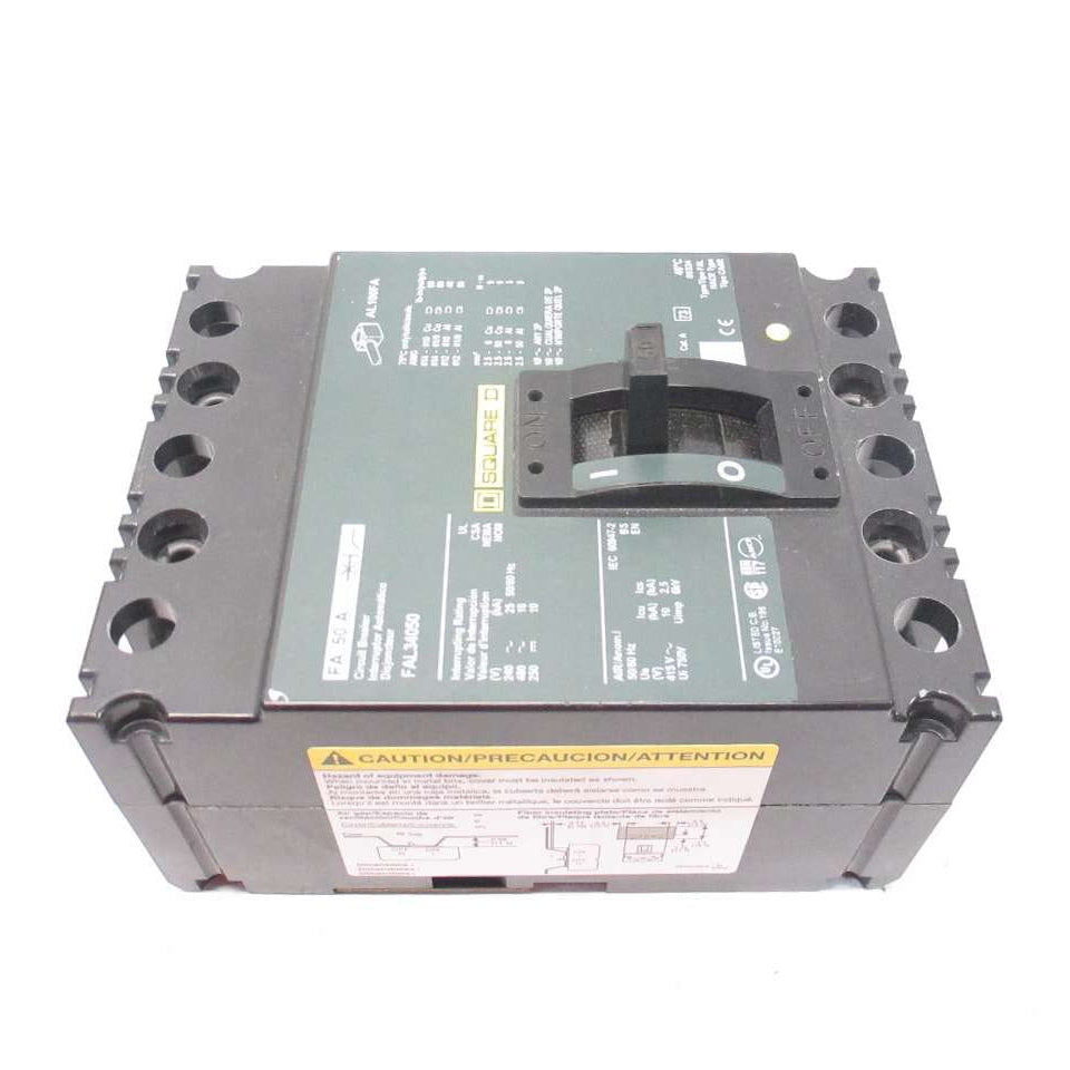 Square D FAL 3 Pole, 50 Amp Feed-Thru Circuit Breaker