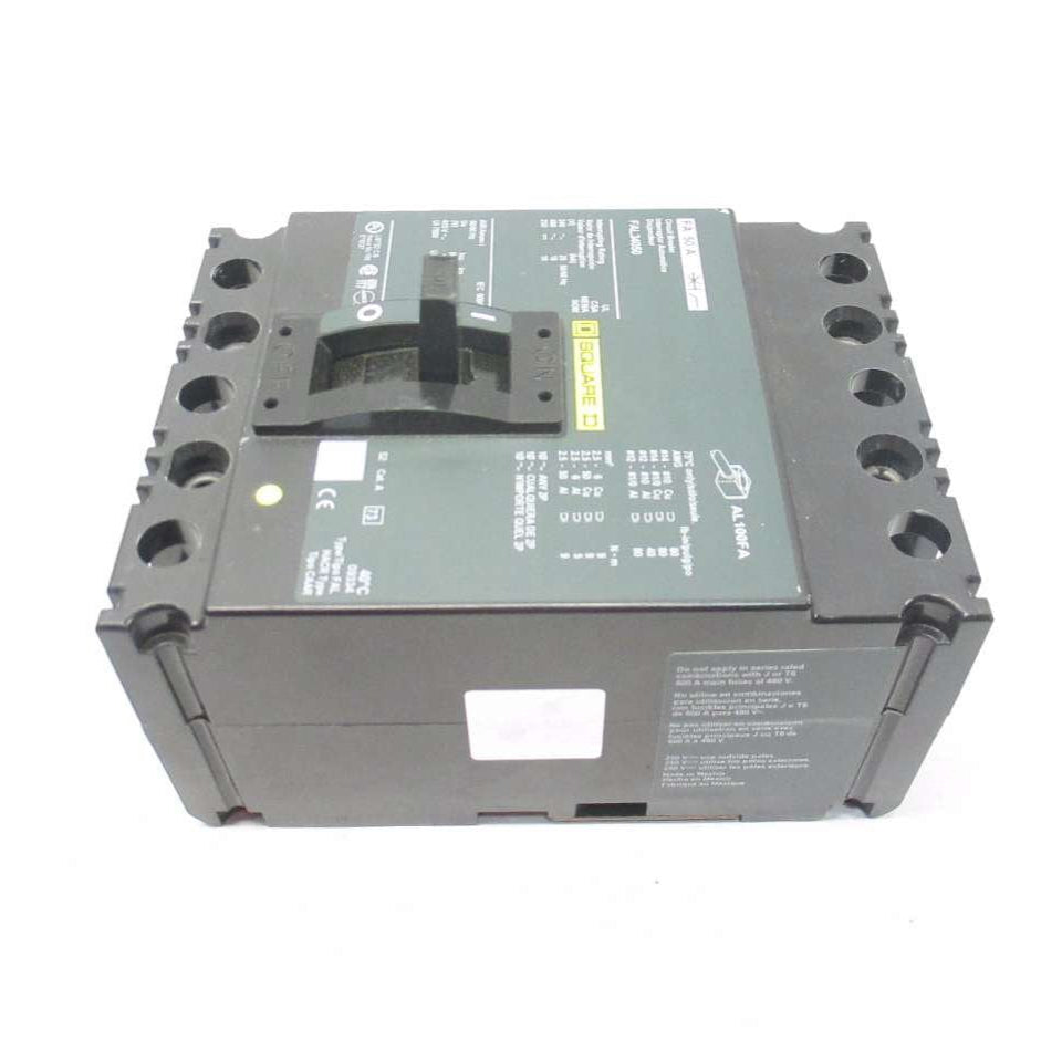 Square D FAL 3 Pole, 50 Amp Feed-Thru Circuit Breaker