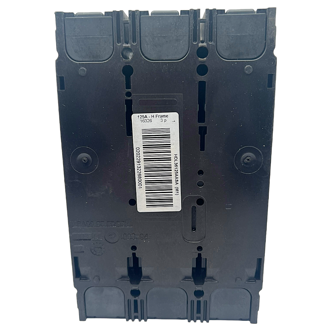 Square D HDL 3 Pole, 125 Amp PowerPact Shunt Trip Circuit Breaker with Aux Switch
