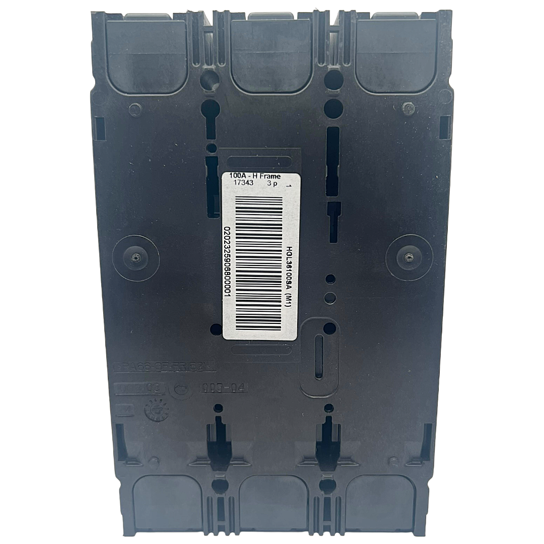 Square D HGL 3 Pole, 100 Amp, 600VAC PowerPact Circuit Breaker with Shunt Trip