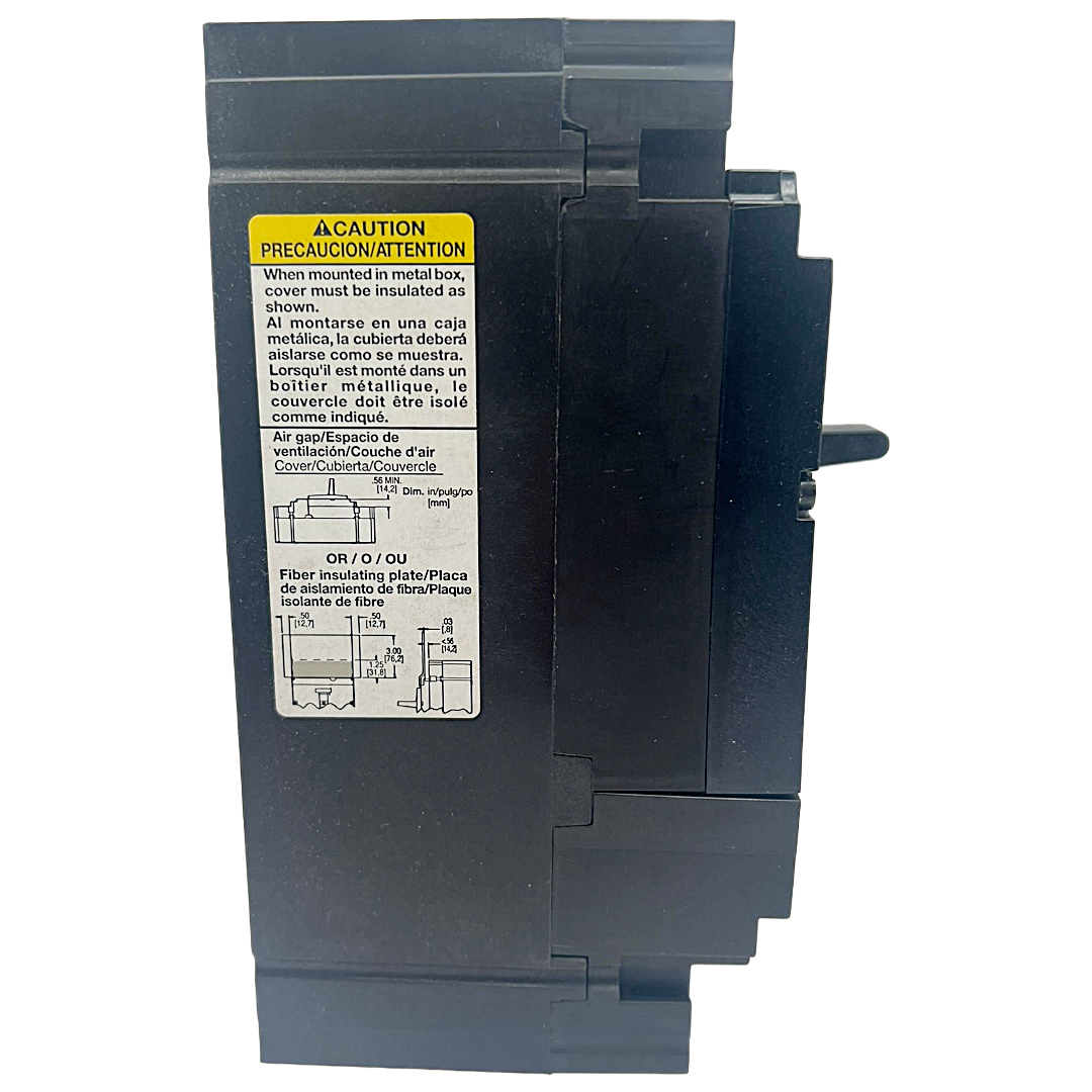 Square D HGL 3 Pole, 100 Amp, 600VAC PowerPact Circuit Breaker with Shunt Trip