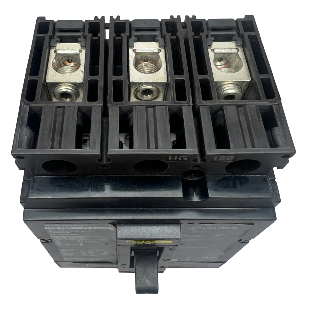 Square D HGL 3 Pole, 100 Amp, 600VAC PowerPact Circuit Breaker with Shunt Trip