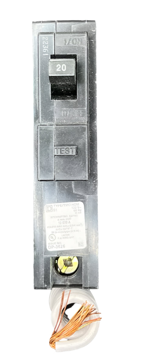 Square D HOM120EPD - 20 Amp Breaker with Equipment Protection Device