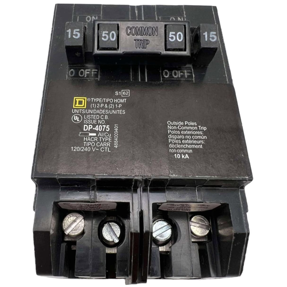 Square D HOMT1515250 Quad Tandem Circuit Breaker