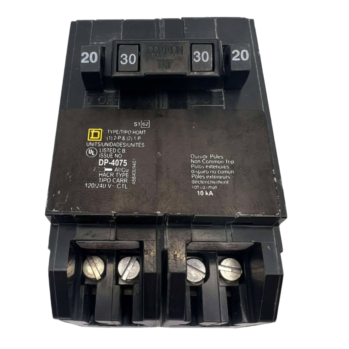 Square D HOMT 20 & 30 Amp Quad Tandem Circuit Breaker