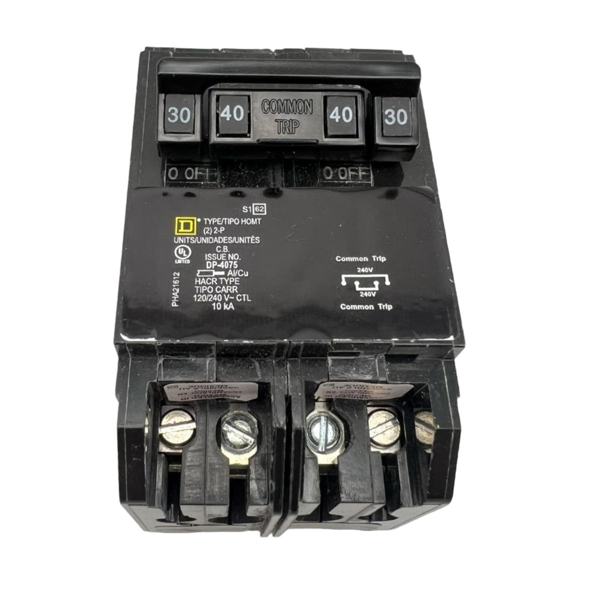 Square D HOMT230240 - 30 & 40 Amp Quad Circuit Breaker