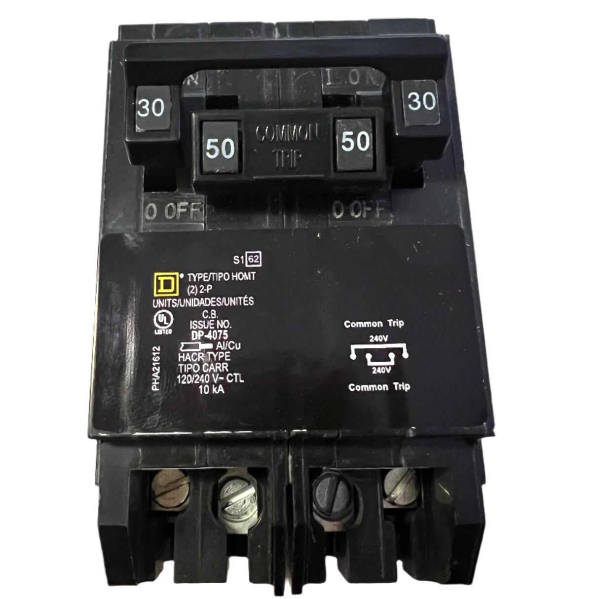 Square D HOMT230250 - 30/50 Amp Quad Circuit Breaker