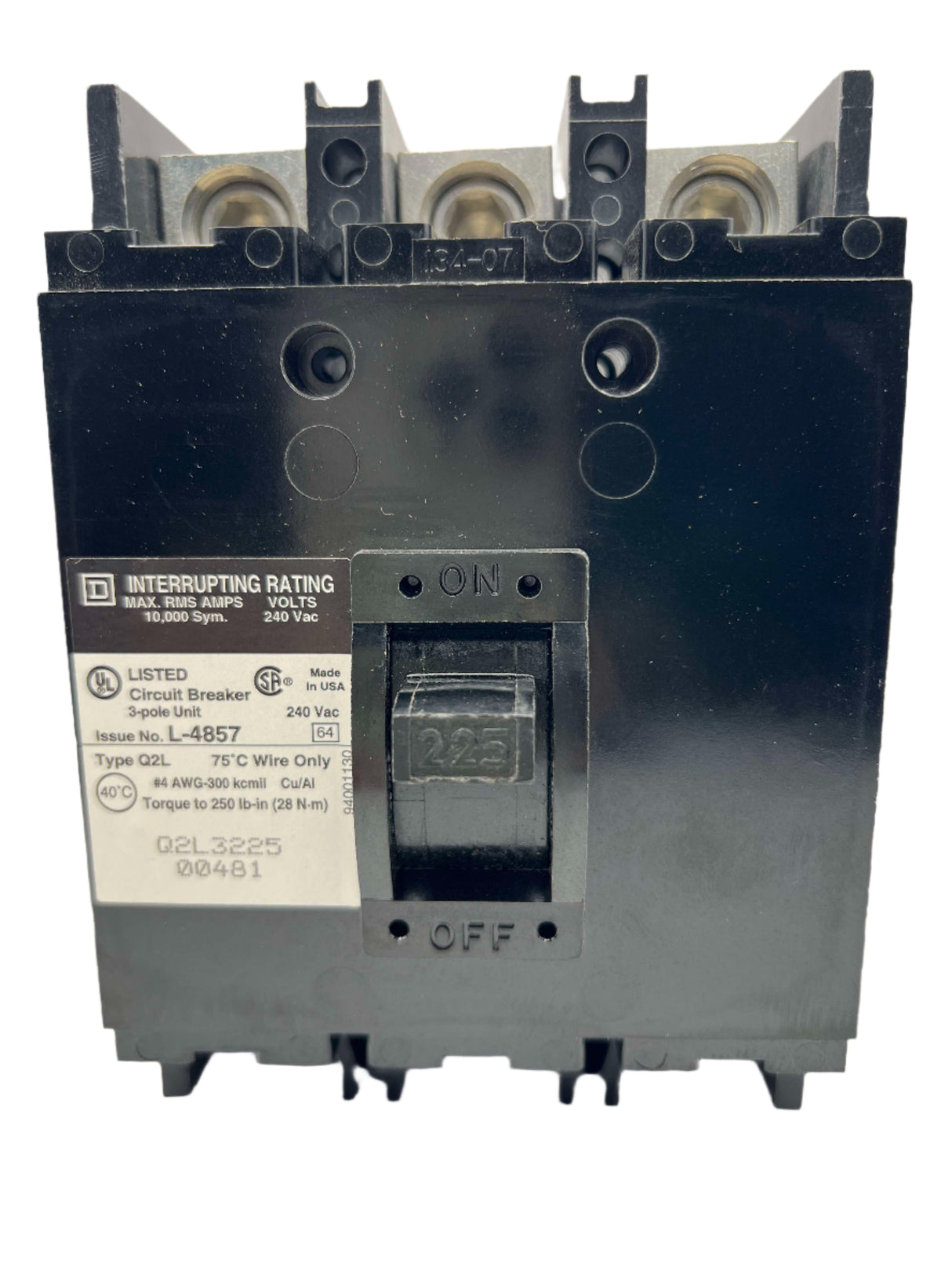 Square D Q2L3225 - 225 Amp Circuit Breaker